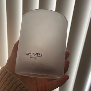 Apotheke empty candle jar